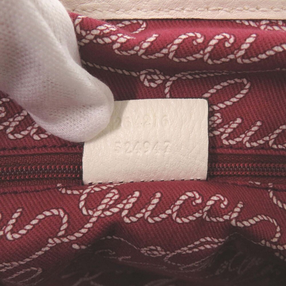 Pre-Loved Gucci Canvas Web Tote - Picture 7 of 12